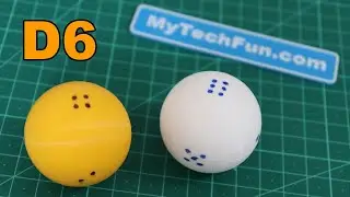 3D printing spherical six sided dice - D6 sphere