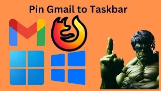 How to Add or Pin Gmail to Windows 11 or 10 Taskbar using Firefox | GearUpWindows Tutorial