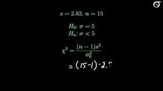 Inference for One Variance: An Example of a Confidence Interval and a Hypothesis Test