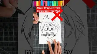 Never Draw Joy THIS Way! 😡 Inside Out #art #insideout2 #shorts