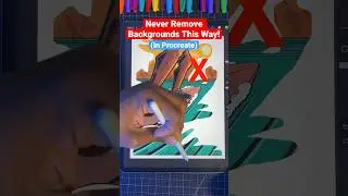 Never Remove Backgrounds This Way! 😡 | Procreate #procreate #art #shorts