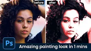 Turn into an amazing painting style in 1 minute | cool photoshop effect [Photoshop tutorial]