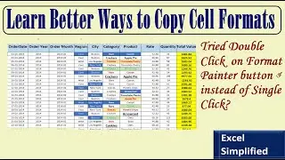 How to copy Excel cell format once and paste multiple times to non-adjacent cells