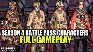 *NEW* SEASON 4 BATTLE PASS CHARACTERS GAMEPLAY CALL OF DUTY MOBILE || SEASON 4 COD MOBILE LEAKS 2022