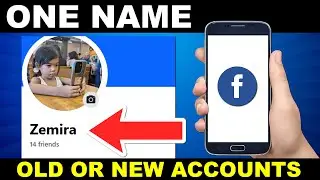 How to ONE NAME on FACEBOOK 2024 both New/Old Accounts
