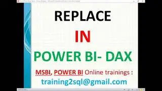 DAX Functions | Replace in Power BI | Replace in DAX