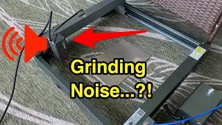 Fix: laser engraver not homing properly & belt making loud grinding noise - Atezr P20 Example.