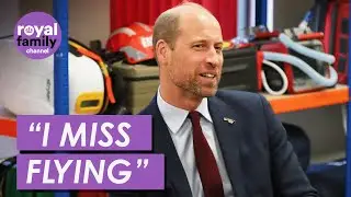 Prince William visits Wales Air Ambulance service