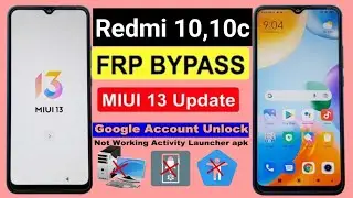 redmi 10 /10c frp bypass | all xiaomi poco google account bypass activity launcher not showing apps