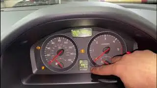 how to reset service warning message on Volvo V50 4K