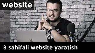 3 Sahifali website yaratamiz