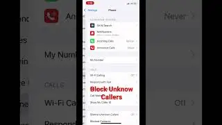 How to Silence Unknow Callers on Iphone