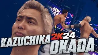 WWE 2K24 KAZUCHIKA OKADA w/Call Name GFX | New WWE 2K24 Mods