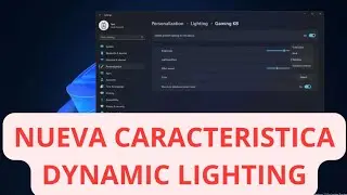 Windows 11 AHORA obtiene 'Iluminación dinámica' para controlar las luces RGB para periféricos