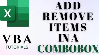 Excel VBA ComboBox Dynamically Add and Remove Items ✅