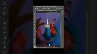 Quickly Create Realistic Fire Flames Using Photoshop 2024 #photoshop  #shorts
