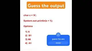 Guess the output | java interview questions #shorts #java