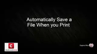 How to Automatically Save a File When You Print a Package in Darkroom Core