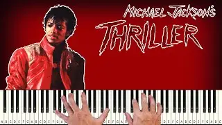 Michael Jackson - Thriller - PIANO TUTORIAL