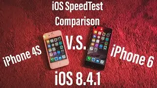 iPhone 4s vs iPhone 6 iOS 8 - Speed Test Comparison