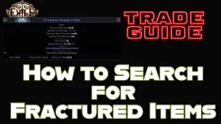 How to search and buy Fractured Items in Path of Exile Trade [POE 3.19]