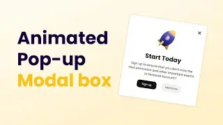 Responsive pop-up/modal box using html css and javascript | website popup design