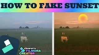 How to Create a Fake Sunset in FILMORA 13