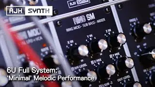 MiniMod 6U Full System minimal 2-Voice performance - Melodic Eurorack Modular - AJH Synth