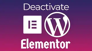 How to Deactivate, Delete and Reinstall Elementor in wordpress| Deactivate Elementor