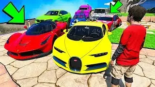 УГНАЛ СЕМЬ ЧИТЕРСКИХ МАШИН ЗА 180 СЕКУНД В ГТА 5! БИТВА ВОРОВ В GTA 5 ONLINE!