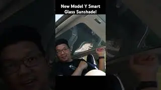 New Tesla Model Y Smart Glass Sunshade! #shorts #tesla