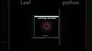 Leaf Design with python #python #Design #tutorial #turtle #ajitsingh