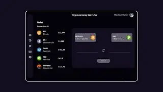 JavaFX UI: Crytocurrency Converter Design