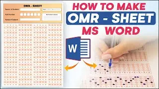 Wow🔥 How to Make OMR Sheet in Microsoft Word For Mock Test & Prelims Exams || MS Word Hindi Tutorial