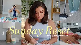 SUNDAY RESET ROUTINE| Deep Cleaning Motivation + Digital Planning + Self Care + Grocery Haul & More!