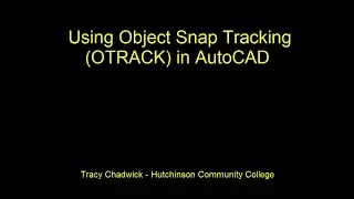 Using Object Snap Tracking in AutoCAD