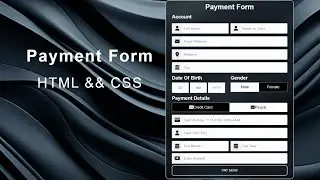 Modern Payment Form Design || HTML and CSS Tutorial