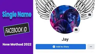 How To Make Single Name FB Id 2022 || Single Stylish Name Facebook Account