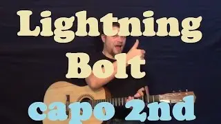 Lightning Bolt (Jake Bugg) Easy Strum Guitar Lesson How to Play Licks Tutorial - Capo 2nd