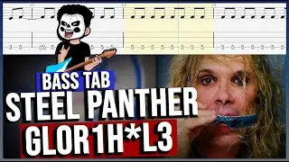 Steel Panther - Gloryh*le Bass Cover (+ Tab) | Dotti Brothers #basscover #bass #tabs