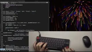 ASMR Programming - Coding  Firework Animation - No Talking