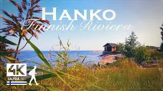 Walking in Hanko: The Riviera of Finland - Slow TV 4K