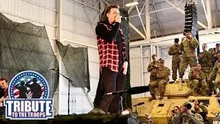 Morgan Wallen performs their hit song Up Down: WWE Tribute to the Troops, Dec. 20, 2018