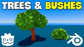 How To Make Stylized Trees And Bushes - Godot 4 Tutorial