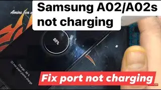 How to repair port not charging Samsung Calaxy A02/A02s 