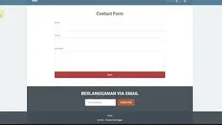 Tutorial Contact Form Blogger 100% Working