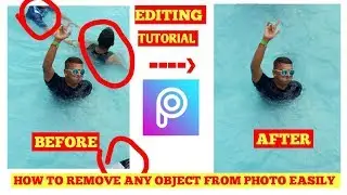 How To Remove ANYTHING From a Photo In Picsart | Remove Object From Photo Editing Tutorials