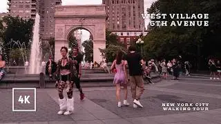 NYC walking tour - West Village, 5th Avenue 4K