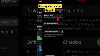 Battery health of iphone 12after 6months of use. #shorts #youtubeshorts #iphone #gadgets #trending