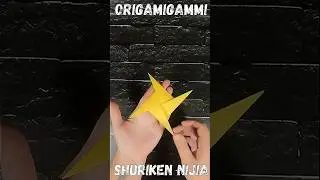 ✴️Оригами СЮРИКЕН НИНДЗЯ из бумаги A4✴️Origami NINJA SHURIKEN made of A4 paper✴️#shorts #origami